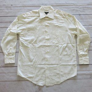 Hart Schaffner Marx 100% Cotton Button Down Long Sleeve Shirt - Size 16 - 34